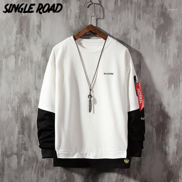 singleroad oversized crewneck sweatshirt men spring patchwork hip hop japanese streetwear white hoodie men sweatshirts hoodies1, Black
singleroad oversized crewneck sweatshirt men spring patchwork hip hop japanese streetwear white hoodie men sweatshirts hoodies1, Black