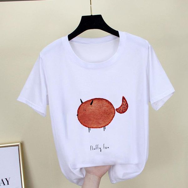 lus los 2020 summer casual women's t-shirt ulzzang street wear kawaii fox print t-shirt korean harajuku short sleeve tee, White
lus los 2020 summer casual women's t-shirt ulzzang street wear kawaii fox print t-shirt korean harajuku short sleeve tee, White