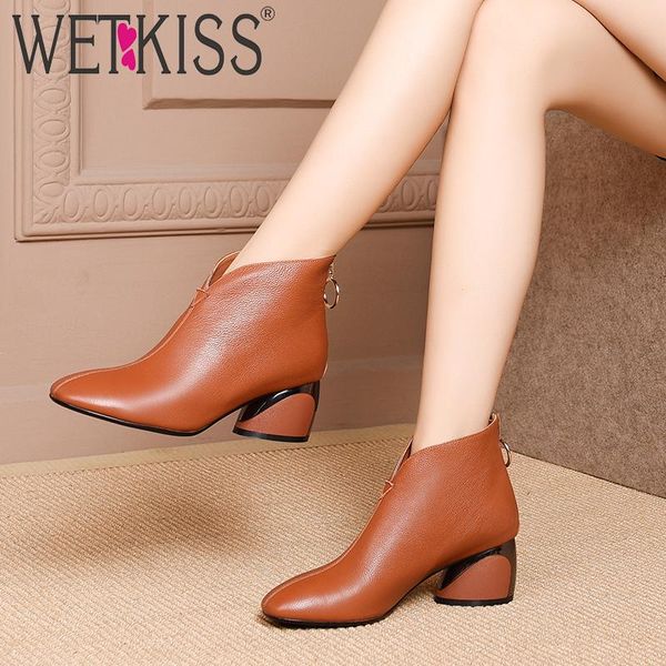 boots wetkiss cow leather women ankle square toe footwear unusual high heel female boot zip shoes woman 2021 spring black
boots wetkiss cow leather women ankle square toe footwear unusual high heel female boot zip shoes woman 2021 spring black