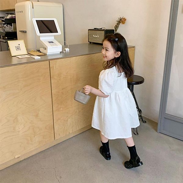 girls dress summer pure color u-neck floral baby girl dress puff sleeve sweet princess children's clothing, Red;yellow
girls dress summer pure color u-neck floral baby girl dress puff sleeve sweet princess children's clothing, Red;yellow