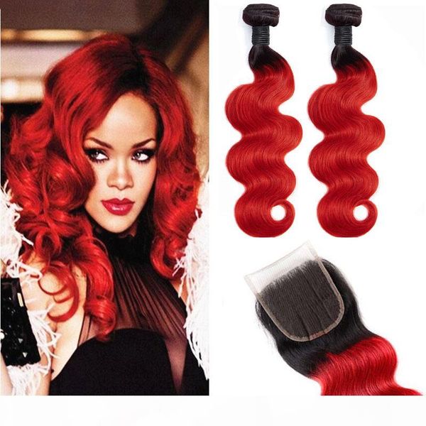 peruivan virgin hair 3pieces body wave 1b red ombre human hair 1b red 2 bundles with 4x4 lace closure middle three part, Black;brown
peruivan virgin hair 3pieces body wave 1b red ombre human hair 1b red 2 bundles with 4x4 lace closure middle three part, Black;brown