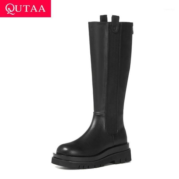boots qutaa 2021 cow leather pu fashion knee high casual round toe motorcycle square heel zipper women shoes size 34-391, Black
boots qutaa 2021 cow leather pu fashion knee high casual round toe motorcycle square heel zipper women shoes size 34-391, Black