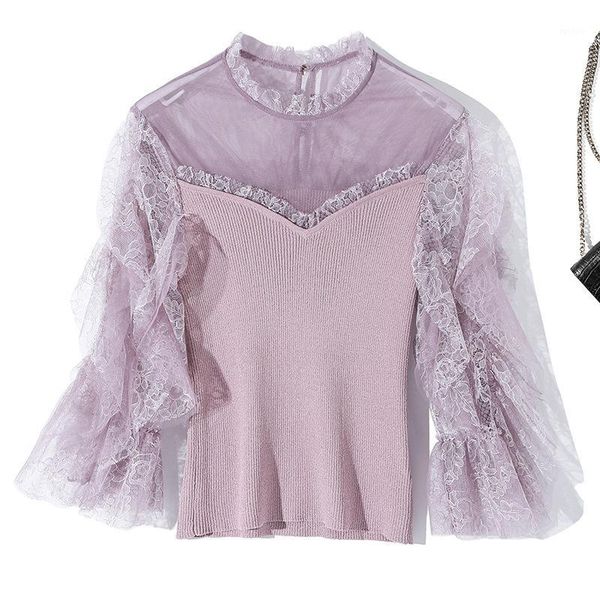 women's spring summer high end lace patchwork sweater pullovers designer 3/4 sleeve knitting jumper 1, White;black
women's spring summer high end lace patchwork sweater pullovers designer 3/4 sleeve knitting jumper 1, White;black