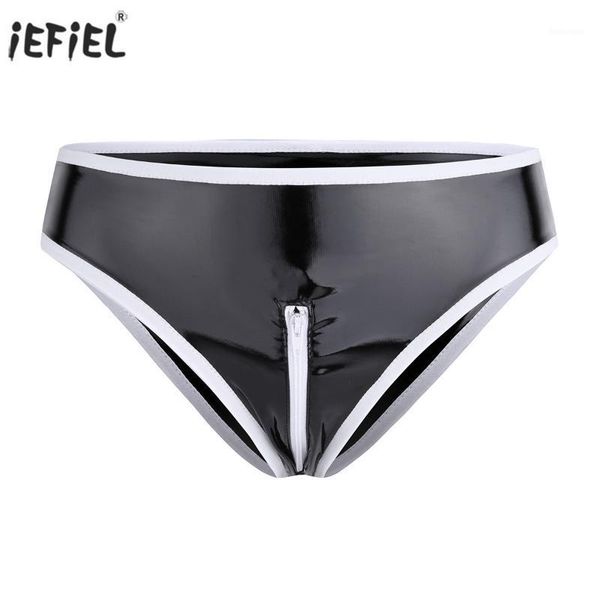panties wetlook patent leather women underwear open crotch panties zipper low rise bikini briefs underpants thongs1, Black;pink
panties wetlook patent leather women underwear open crotch panties zipper low rise bikini briefs underpants thongs1, Black;pink