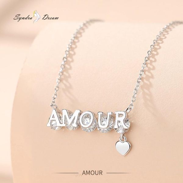 chains s925 sterling silver necklace sweet italian letter zircon pendant fashion jewelry creative valentine's day gift for women
chains s925 sterling silver necklace sweet italian letter zircon pendant fashion jewelry creative valentine's day gift for women