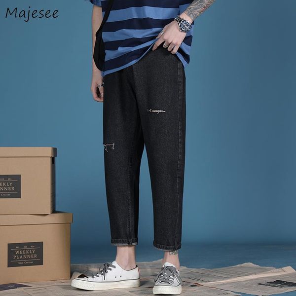 men's jeans men plus size vintage asymmetrical holes baggy ankle-length denim trousers students autumn straight solid outwear chic, Blue
men's jeans men plus size vintage asymmetrical holes baggy ankle-length denim trousers students autumn straight solid outwear chic, Blue