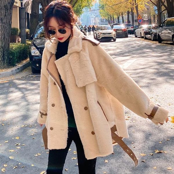 women's fur & faux heydress women winter lamb coat vintage female thick hairy casual loose jacket fashion warm ladies overcoats, Black
women's fur & faux heydress women winter lamb coat vintage female thick hairy casual loose jacket fashion warm ladies overcoats, Black