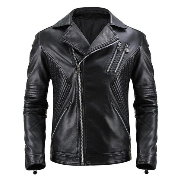 men's fur & faux classic black motorcycle leather jacket men oblique zipper slim punk man coats autumn winter casual jackets 2021
men's fur & faux classic black motorcycle leather jacket men oblique zipper slim punk man coats autumn winter casual jackets 2021