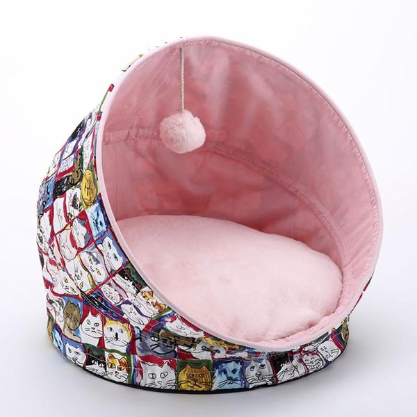 cat beds & furniture bed house warm soft cotton for pet kitten sleeping with playing ball washable mat pink detachable cat's winter
cat beds & furniture bed house warm soft cotton for pet kitten sleeping with playing ball washable mat pink detachable cat's winter