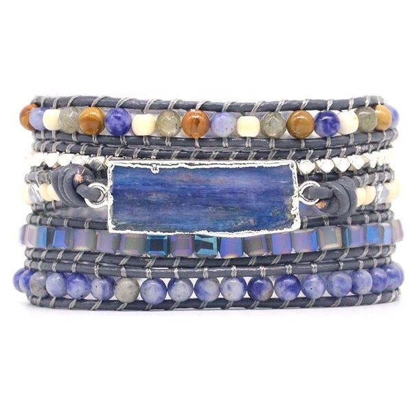 natural stone leather bracelet exquisite mix stones women fashion 5 layers wrap bracelet boho chic bracelet jewelry dropshipping y200107, Golden;silver
natural stone leather bracelet exquisite mix stones women fashion 5 layers wrap bracelet boho chic bracelet jewelry dropshipping y200107, Golden;silver