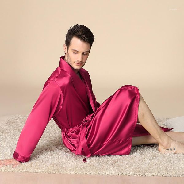 simple solid color chinese men silk polyester robe summer casual sleepwear v-neck kimono bath gown size -5xl1, Black;brown
simple solid color chinese men silk polyester robe summer casual sleepwear v-neck kimono bath gown size -5xl1, Black;brown