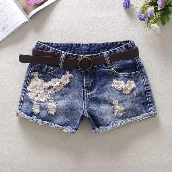 summer blue women's denim shorts mid waist hole flowers jeans bleached england style button 100% cotton kg-288, White;black
summer blue women's denim shorts mid waist hole flowers jeans bleached england style button 100% cotton kg-288, White;black