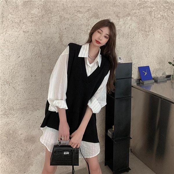 women's tracksuits loose sleeveless sweater spring autumn women vest sweaters knitting joker knitted wool oversize girls pullover, Gray
women's tracksuits loose sleeveless sweater spring autumn women vest sweaters knitting joker knitted wool oversize girls pullover, Gray