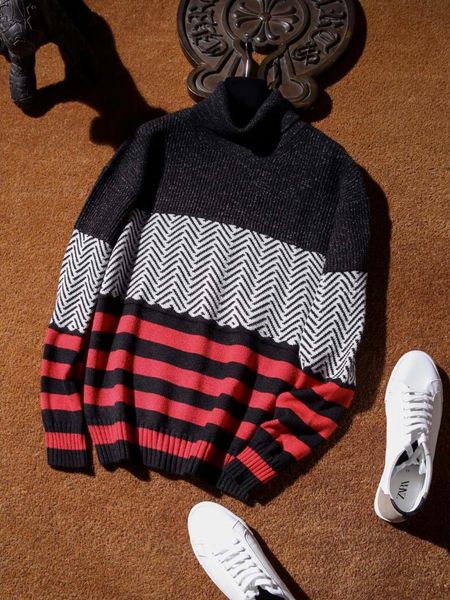 men's sweaters k11508 fashion 2021 runway luxury european design party style clothing, White;black
men's sweaters k11508 fashion 2021 runway luxury european design party style clothing, White;black