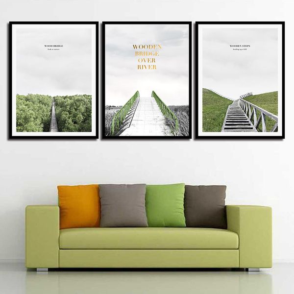 3 piece wooden bridge poster prints inspirational wall art canvas painting pictures modern for office home decor unframed customize
3 piece wooden bridge poster prints inspirational wall art canvas painting pictures modern for office home decor unframed customize
