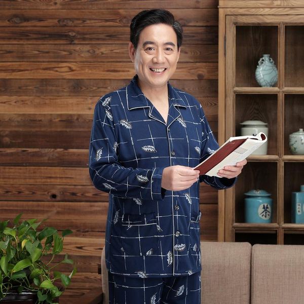 middle-aged and elderly pajamas men's long-sleeved cardigan double-sided knitted cotton can be worn oversized suit sommeil, Black;brown
middle-aged and elderly pajamas men's long-sleeved cardigan double-sided knitted cotton can be worn oversized suit sommeil, Black;brown