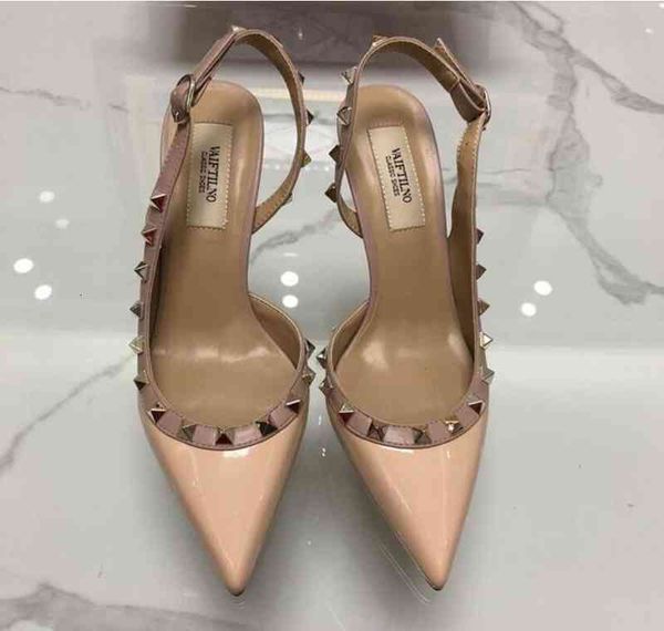 right brand v pointed toe with studs high heels genuine leather rivets sandals women rivet dress shoes 34-43 without box, Black
right brand v pointed toe with studs high heels genuine leather rivets sandals women rivet dress shoes 34-43 without box, Black