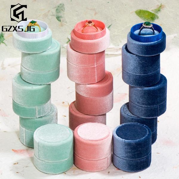 gzxsjg 10pcs/lot whole sales velvet round jewelry boxes pink green blue ring boxes for wedding engagement bridal handmade gifts, Pink;blue
gzxsjg 10pcs/lot whole sales velvet round jewelry boxes pink green blue ring boxes for wedding engagement bridal handmade gifts, Pink;blue