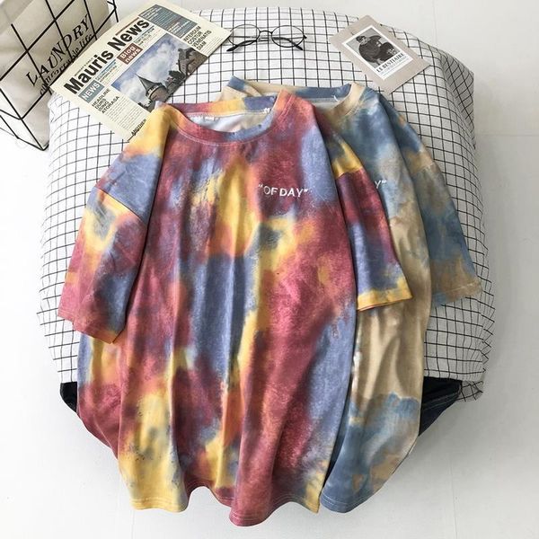 tie-dye summer t shirt women 2020 letter printed female white tee o-neck oversize tees short sleeve femme shirt l0478
tie-dye summer t shirt women 2020 letter printed female white tee o-neck oversize tees short sleeve femme shirt l0478