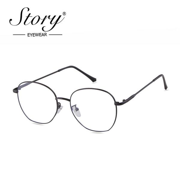 sunglasses story retro round glasses women men 2021 designer vintage anti-blue optical full frame myopia eyewear s9809t, White;black
sunglasses story retro round glasses women men 2021 designer vintage anti-blue optical full frame myopia eyewear s9809t, White;black