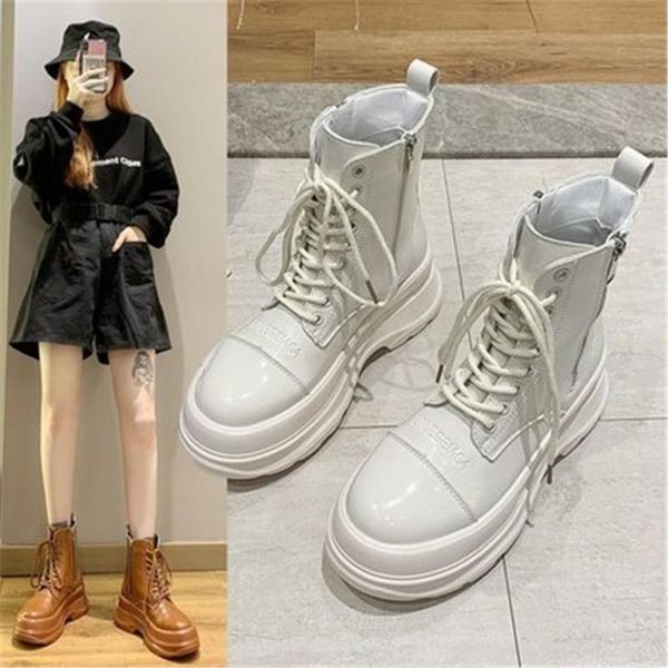 boots chunky sneakers fashion platform women ankle female thick sole lace up shoes botas mujer black beige brown eu 35-40
boots chunky sneakers fashion platform women ankle female thick sole lace up shoes botas mujer black beige brown eu 35-40