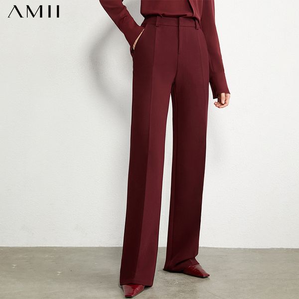 amii minimalism autumn winter causal women's pants fashion solid high waist wide leg pants suit pants female trousers lj201030, Black;white
amii minimalism autumn winter causal women's pants fashion solid high waist wide leg pants suit pants female trousers lj201030, Black;white