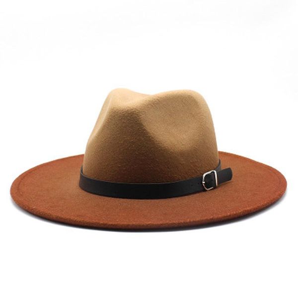 felted hats gradient multicolor with band belt buckle women hats wide brim western cowboy vintage autumn winter men women hat, Blue;gray
felted hats gradient multicolor with band belt buckle women hats wide brim western cowboy vintage autumn winter men women hat, Blue;gray