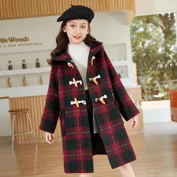 girls' woolen long coat autumn winter teenager kids fashion plaid jackets children thermal thicken overcoats windproof jackets, Blue;gray
girls' woolen long coat autumn winter teenager kids fashion plaid jackets children thermal thicken overcoats windproof jackets, Blue;gray