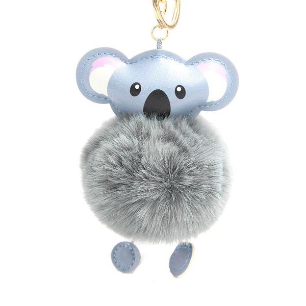 keychains cute fur ball koala keychain pom key chain handbag purse fluffy ring bag car holder porte clef llaveros for girls, Silver 
keychains cute fur ball koala keychain pom key chain handbag purse fluffy ring bag car holder porte clef llaveros for girls, Silver