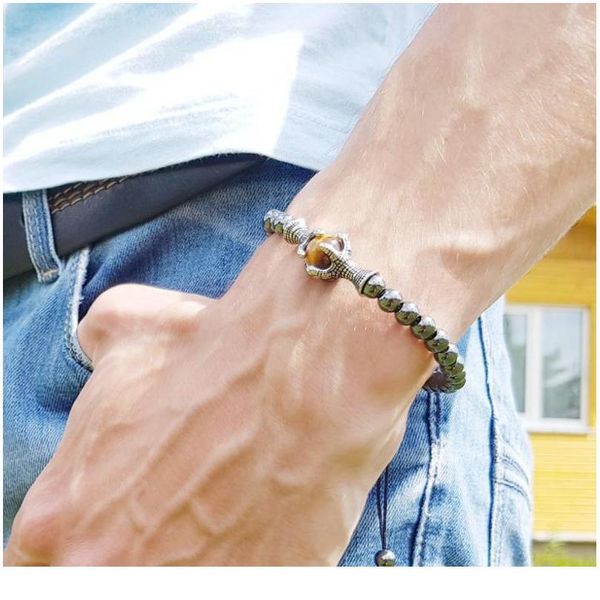 natural stone bracelet men 6mm hematite bead with eagle braided rope adjustable mens bracelets 2019 homme mcllroy male jllchs, Black
natural stone bracelet men 6mm hematite bead with eagle braided rope adjustable mens bracelets 2019 homme mcllroy male jllchs, Black