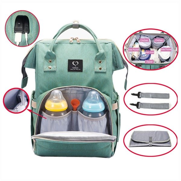diaper bag nappy bag waterproof mom maternity travel backpack designer nursing bag baby care stroller handbag changing pad lj200827
diaper bag nappy bag waterproof mom maternity travel backpack designer nursing bag baby care stroller handbag changing pad lj200827