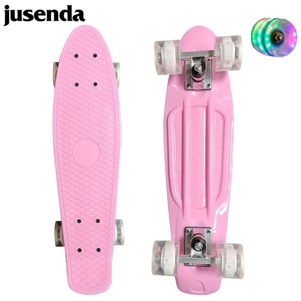skateboarding jusenda skateboard mini longboard single rocker 22' children cruiser scooter pastel penny board flashing wheels bearings
skateboarding jusenda skateboard mini longboard single rocker 22' children cruiser scooter pastel penny board flashing wheels bearings