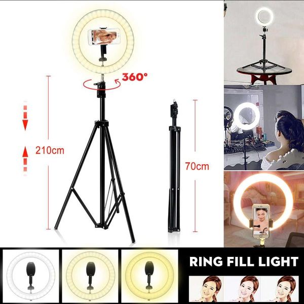 led ring light dimmable 10" pgraphic selfie ring lighting with stand for smartphone camera youtube makeup video studio
led ring light dimmable 10" pgraphic selfie ring lighting with stand for smartphone camera youtube makeup video studio