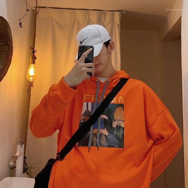 men's hoodies & sweatshirts 2021 spring and autumn japanese youth print loose hoodie casual pullover men's pink green / beige oran, Black
men's hoodies & sweatshirts 2021 spring and autumn japanese youth print loose hoodie casual pullover men's pink green / beige oran, Black