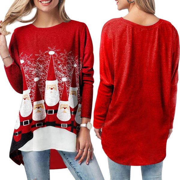women's t-shirt oversized t shirt christmas party casual clothing women o neck long sleeve winter stylish printing ropa de invierno muj, White
women's t-shirt oversized t shirt christmas party casual clothing women o neck long sleeve winter stylish printing ropa de invierno muj, White