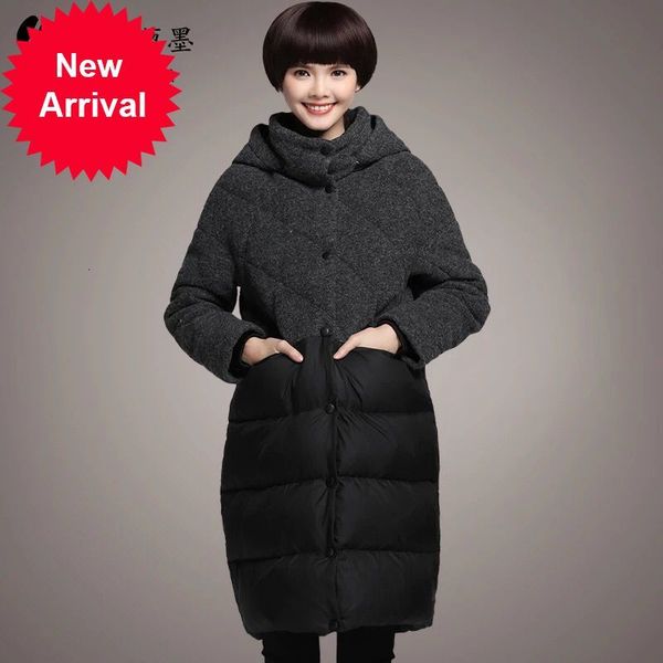 New M~ 3xl Pato Down Track Jackets for Winter Women of Wool Long Closure with Female Hood Outerwear Loose High Quality Coats Mkg5, Black
New M~ 3xl Pato Down Track Jackets for Winter Women of Wool Long Closure with Female Hood Outerwear Loose High Quality Coats Mkg5, Black