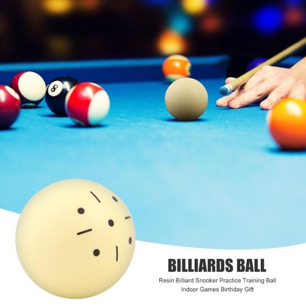 Table Tennis Cue Ball Resin Billiard Practice Pool Snooker Training Ball Cueball Home Training Pool Accessory