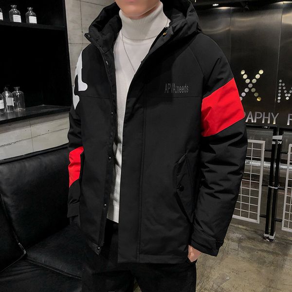 the new winter coats male 2020 warm white duck down coat short thickening hooded winter jacket down jacket q1209, Black
the new winter coats male 2020 warm white duck down coat short thickening hooded winter jacket down jacket q1209, Black