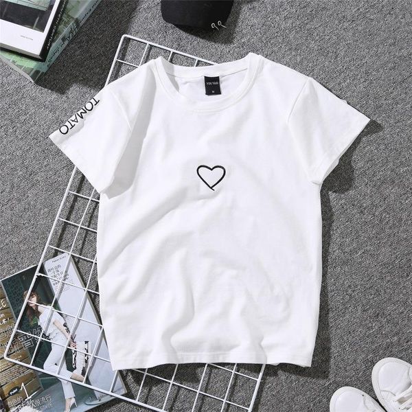 2018 summer couples lovers t-shirt for women casual white tshirt women t shirt love heart embroidery print t-shirt female
2018 summer couples lovers t-shirt for women casual white tshirt women t shirt love heart embroidery print t-shirt female