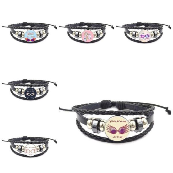 charm bracelets ej glaze you're just as sane i am for wedding fashion glass cabochon black leather bracelet bangle vintage, Golden;silver
charm bracelets ej glaze you're just as sane i am for wedding fashion glass cabochon black leather bracelet bangle vintage, Golden;silver