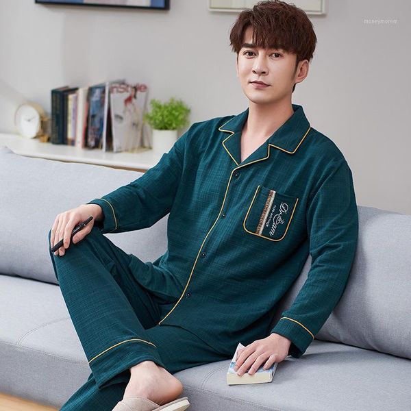 men's sleepwear pajamas men's spring and autumn cotton long-sleeved home clothes loose plus size dad middle-aged elderly dormir 1, Black;brown
men's sleepwear pajamas men's spring and autumn cotton long-sleeved home clothes loose plus size dad middle-aged elderly dormir 1, Black;brown