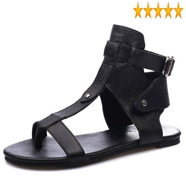 summer women leather high 2021 gladiator flip flops flats beach sandals lady buckle strap vintage leisure rome shoes1, Black
summer women leather high 2021 gladiator flip flops flats beach sandals lady buckle strap vintage leisure rome shoes1, Black