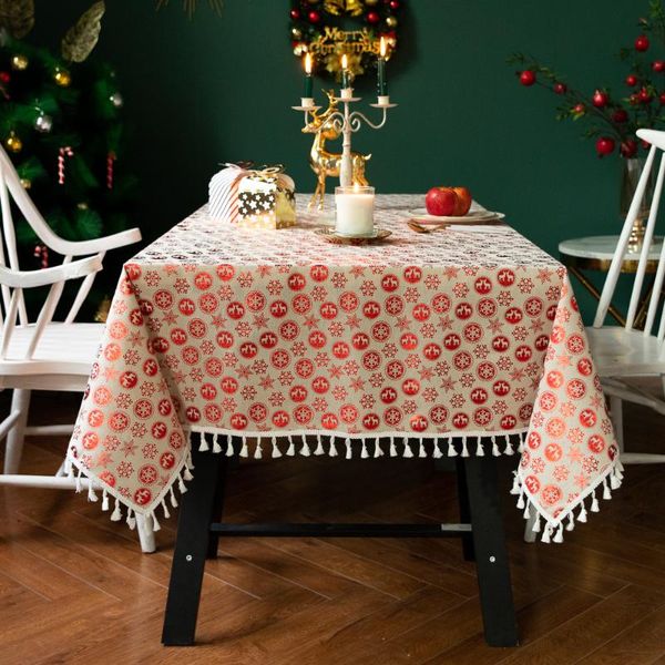 upscale luxury christmas tablecloth red elk snowflake printed linen cotton decor table cloth white tassel hem wedding tablecover
upscale luxury christmas tablecloth red elk snowflake printed linen cotton decor table cloth white tassel hem wedding tablecover