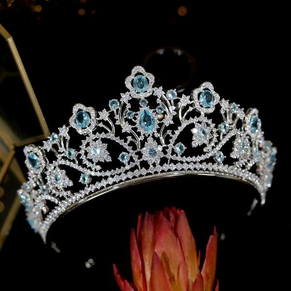 luxury wedding crown bridal headdress baroque headdress and crown gold red hair accessory blue tiaras, Golden;silver
luxury wedding crown bridal headdress baroque headdress and crown gold red hair accessory blue tiaras, Golden;silver