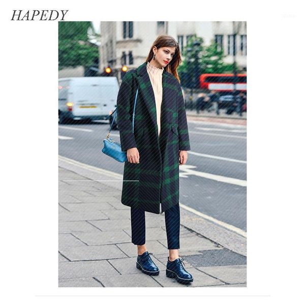 women's wool & blends womens winter plaid lapel woolen coat trench mid-long parka overcoat lady lattice medium thick straight barrel ca, Black
women's wool & blends womens winter plaid lapel woolen coat trench mid-long parka overcoat lady lattice medium thick straight barrel ca, Black
