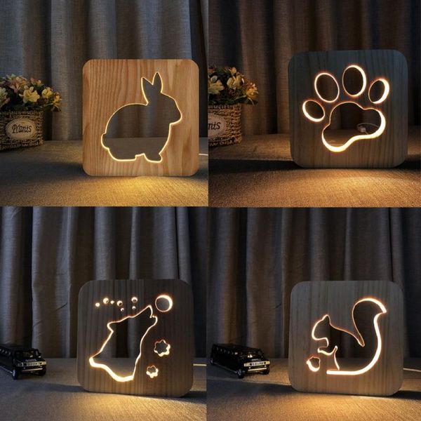 led usb night light wooden dog paw cat wolf head animal lamp novelty kid bedroom 3d decoration table lights child gift
led usb night light wooden dog paw cat wolf head animal lamp novelty kid bedroom 3d decoration table lights child gift