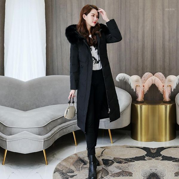 women's jacket winter white duck down coat female jacket women big fur hooded parkas woman clothing 2020 long mujeres abrigos lw1, Black
women's jacket winter white duck down coat female jacket women big fur hooded parkas woman clothing 2020 long mujeres abrigos lw1, Black