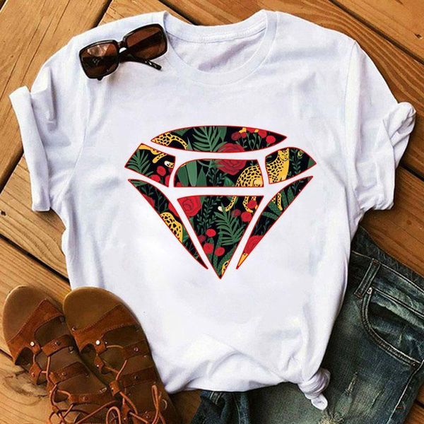 women tshirt leopard floral print tee shirts short sleeve ladies womens t-shirt graphic female tumblr t shirt cute t-shirt, White
women tshirt leopard floral print tee shirts short sleeve ladies womens t-shirt graphic female tumblr t shirt cute t-shirt, White