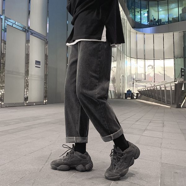 autumn baggy jeans men's straight long pants, Blue
autumn baggy jeans men's straight long pants, Blue