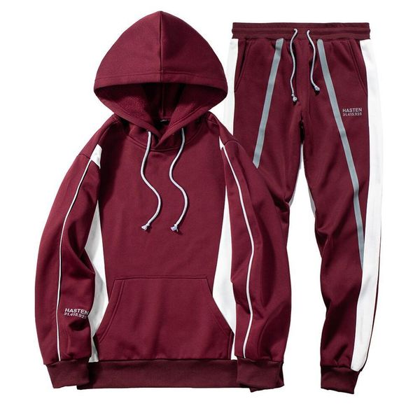 2021 new fashion pieces tracksuit sets hooded sweatshirt+pants hoodie sportwear suit casual men clothing w1jh, Gray
2021 new fashion pieces tracksuit sets hooded sweatshirt+pants hoodie sportwear suit casual men clothing w1jh, Gray
